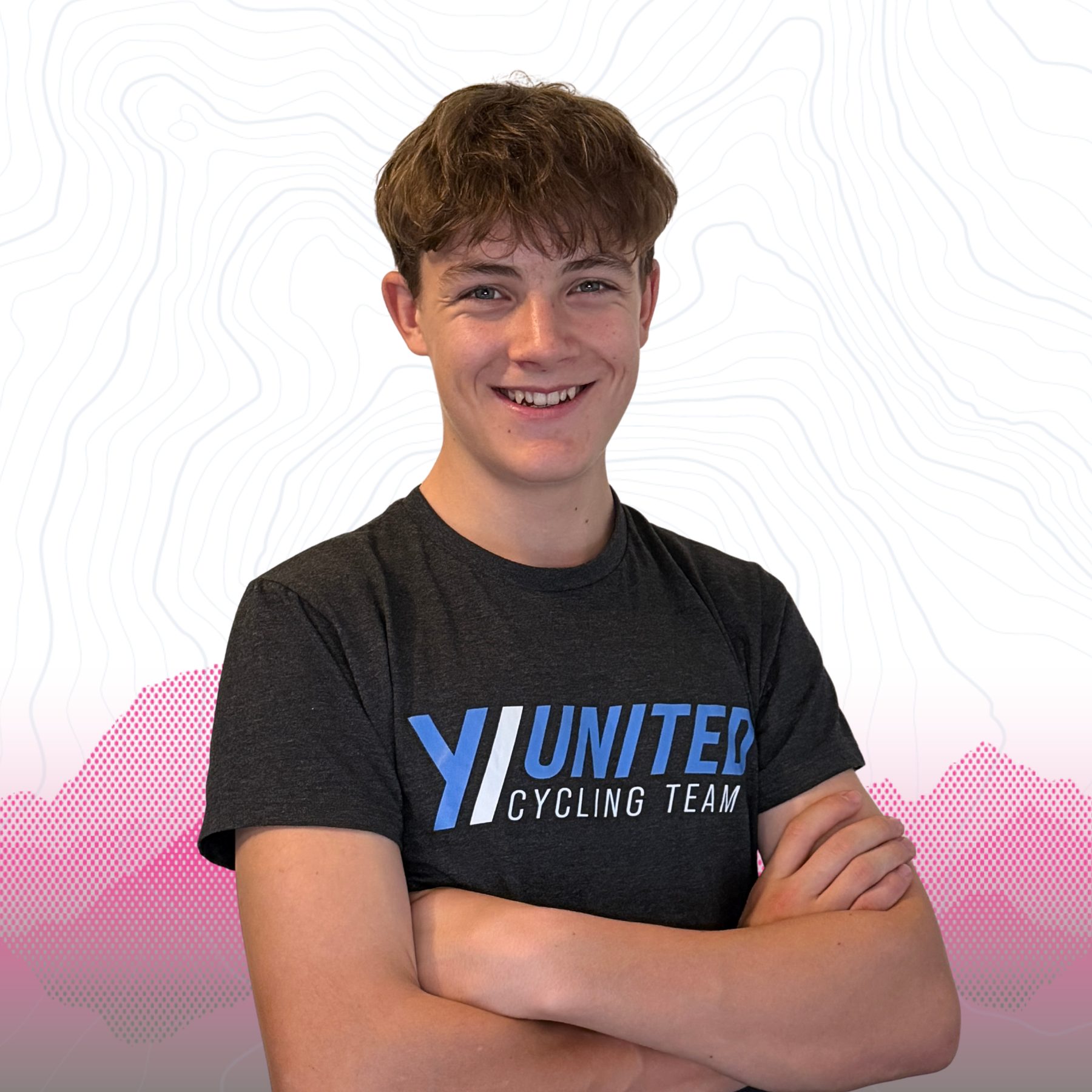 Porträt von Luca Kürner im Teamtrikot.